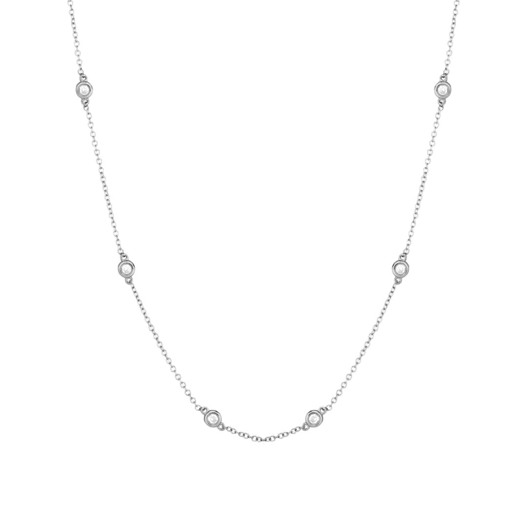 DIAMOND BY THE YARD NECKLACE WHITE GOLD