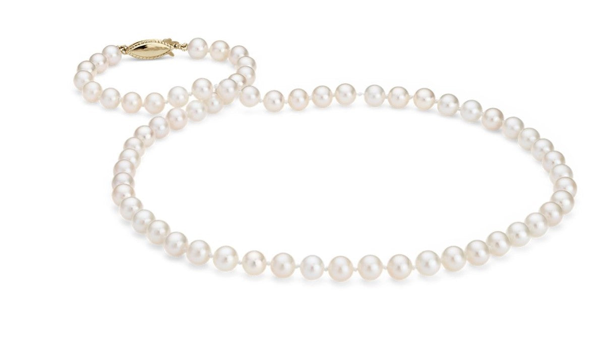 7-7.3MM CULTURED PEARL NECKLACE 19"