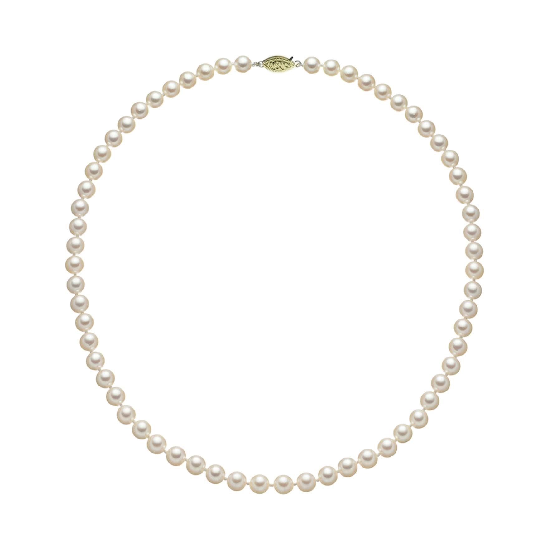 7-7.5MM CULTURED PEARL NECKLACE 18"