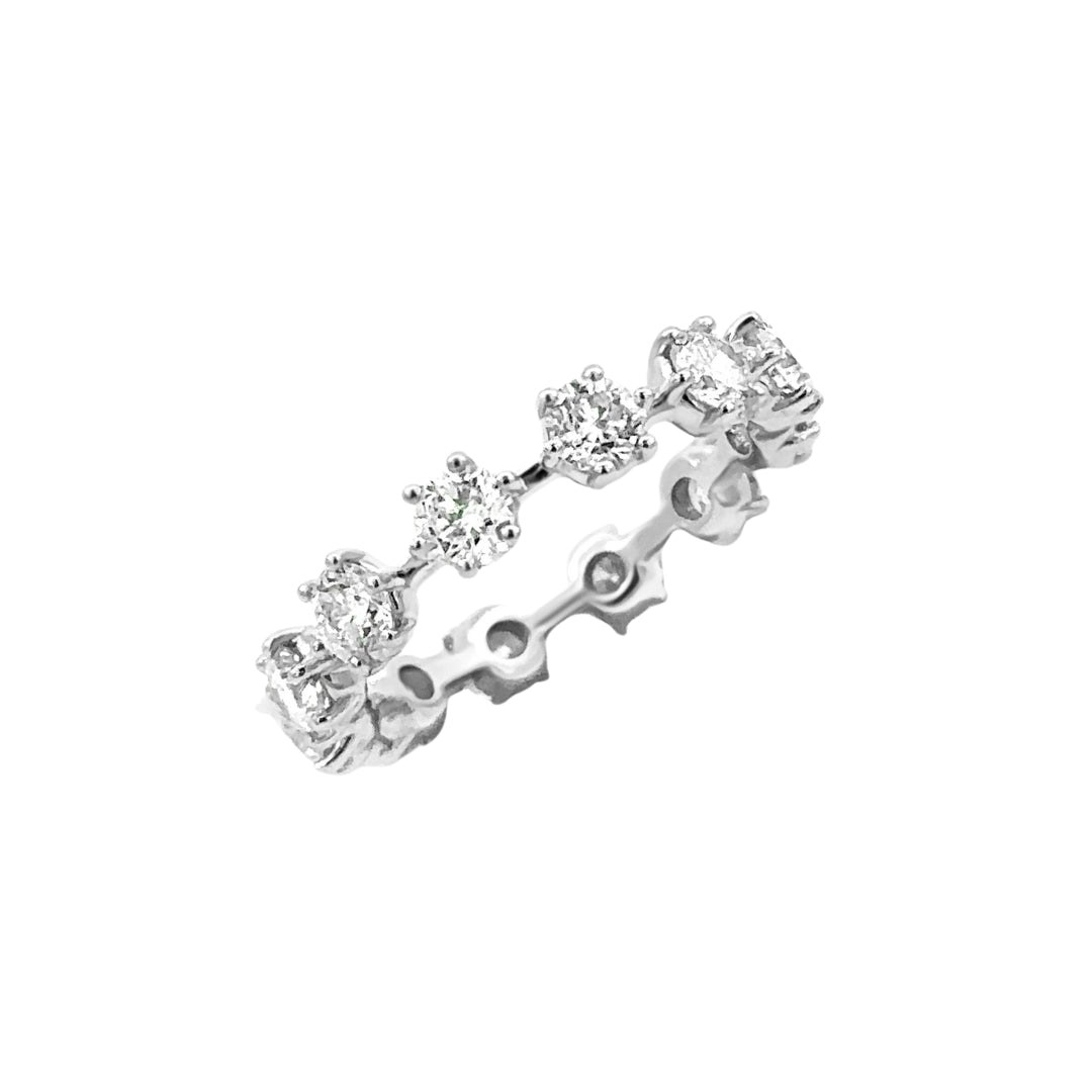 Spaced Diamond Eternity Band