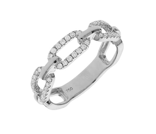 Chain Link Diamond Band