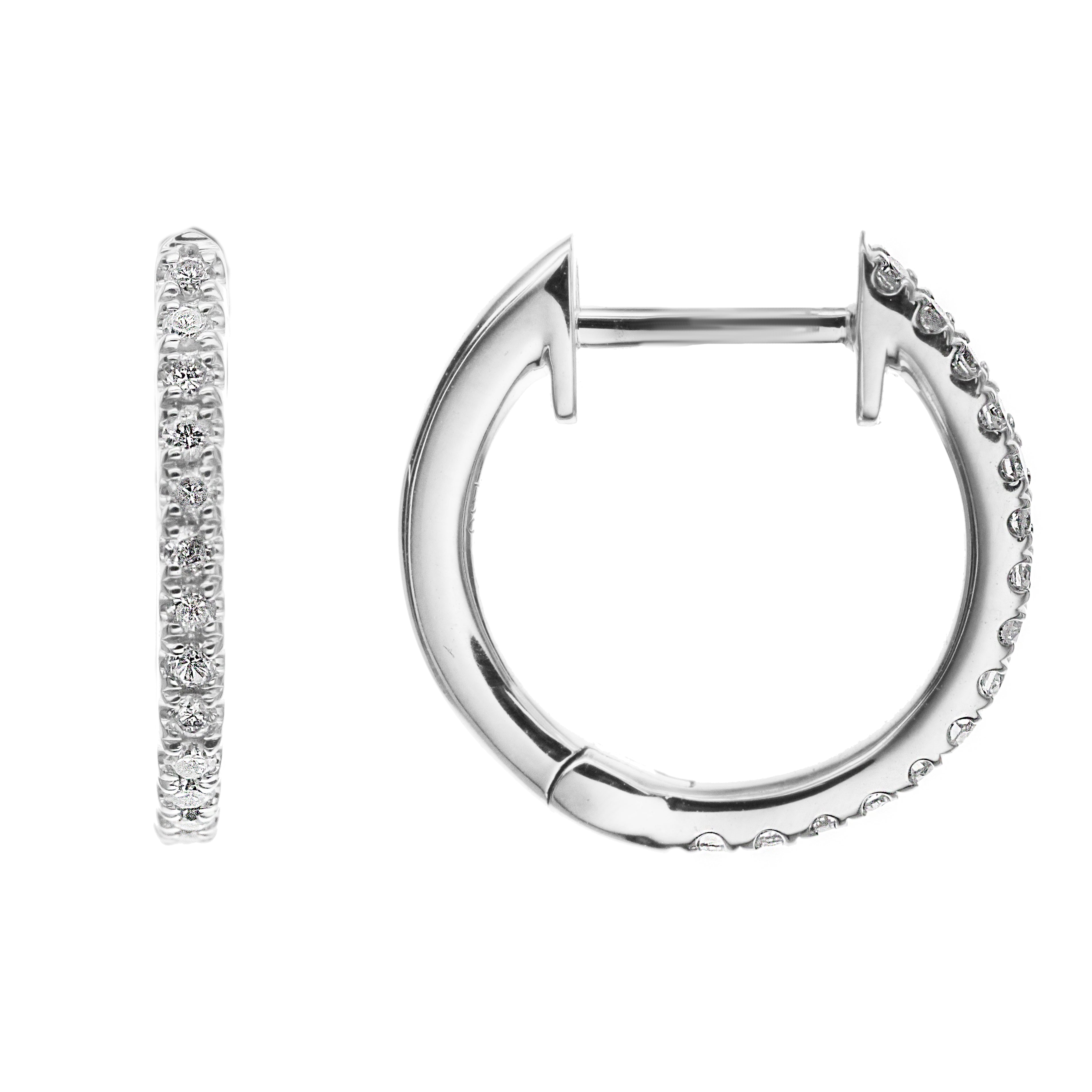 DIAMOND HOOP EARRINGS