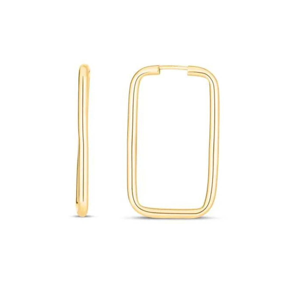 Rectangular Hoop Earrings