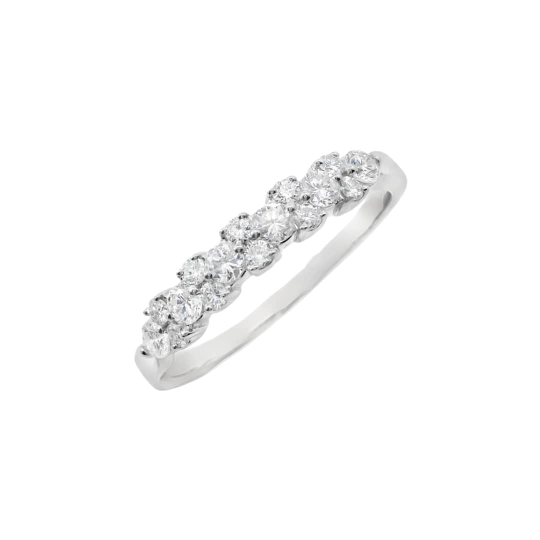 Round Diamond Cluster Band