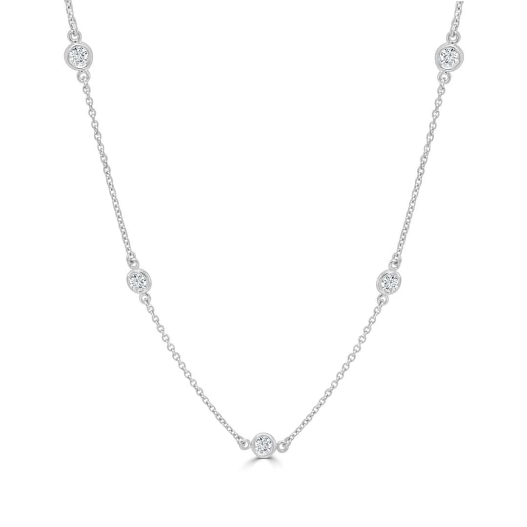 Diamond Bezel Necklace