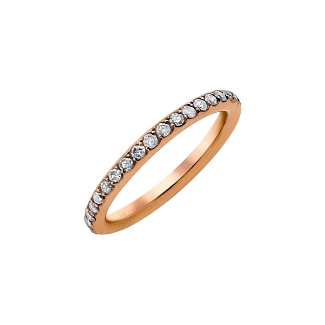 Oxidized Diamond Eternity Band