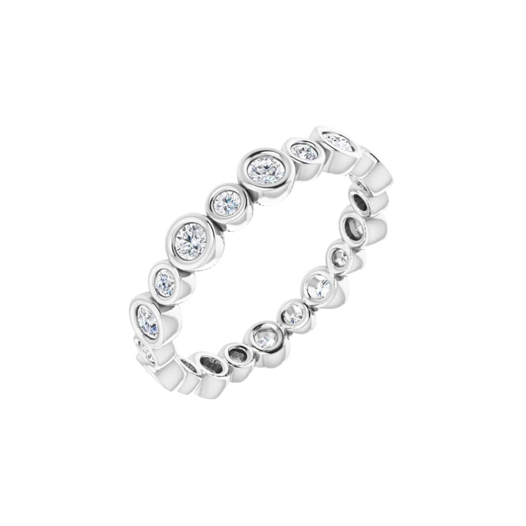 Diamond Bubble Eternity Band