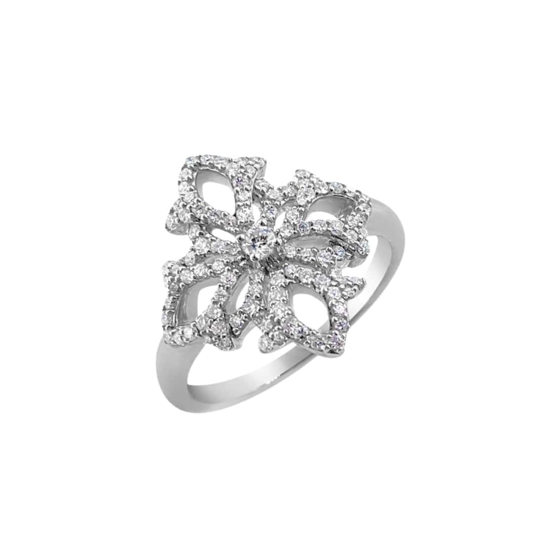 Diamond Cross Ring