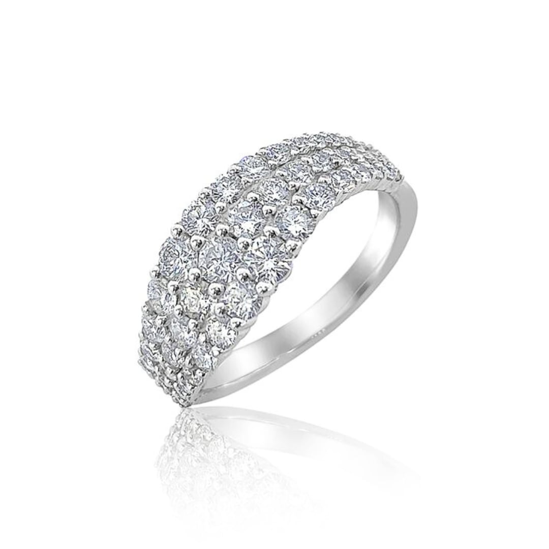 Wavy Diamond Ring