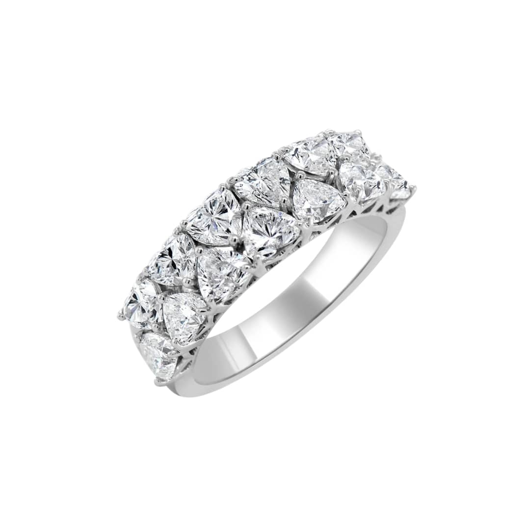 Heart Shape Diamond Band