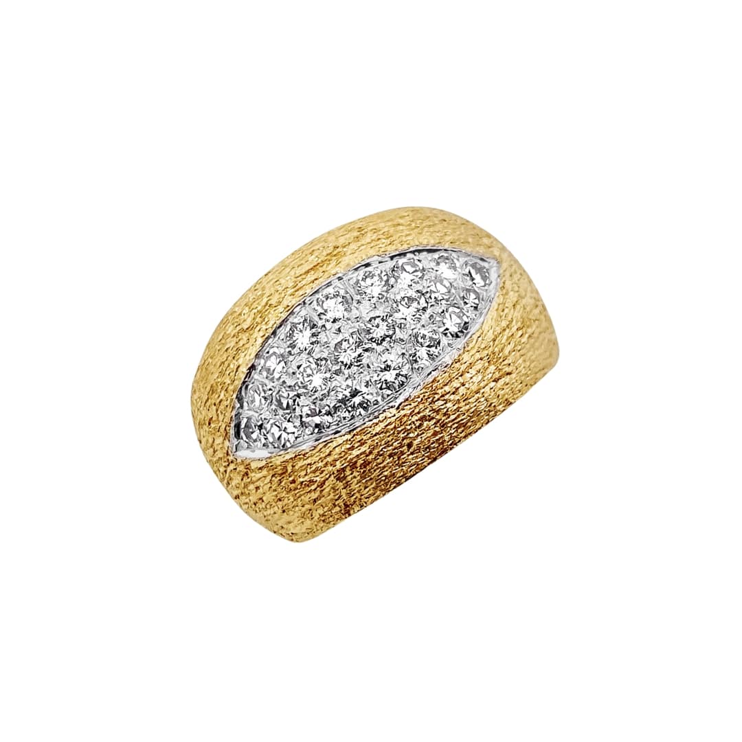 Pave Diamond Eye Ring