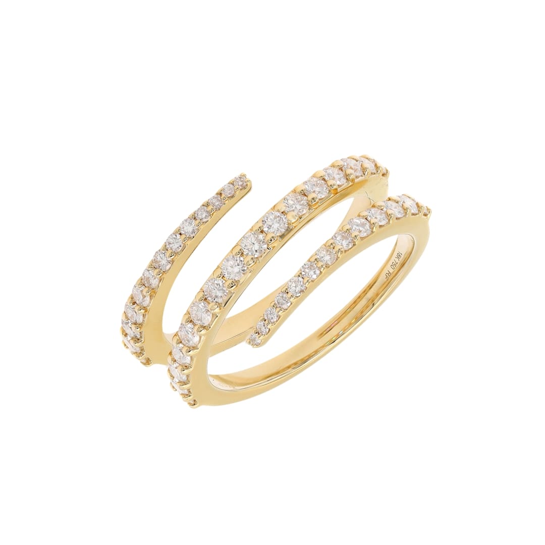 Diamond Spiral Ring