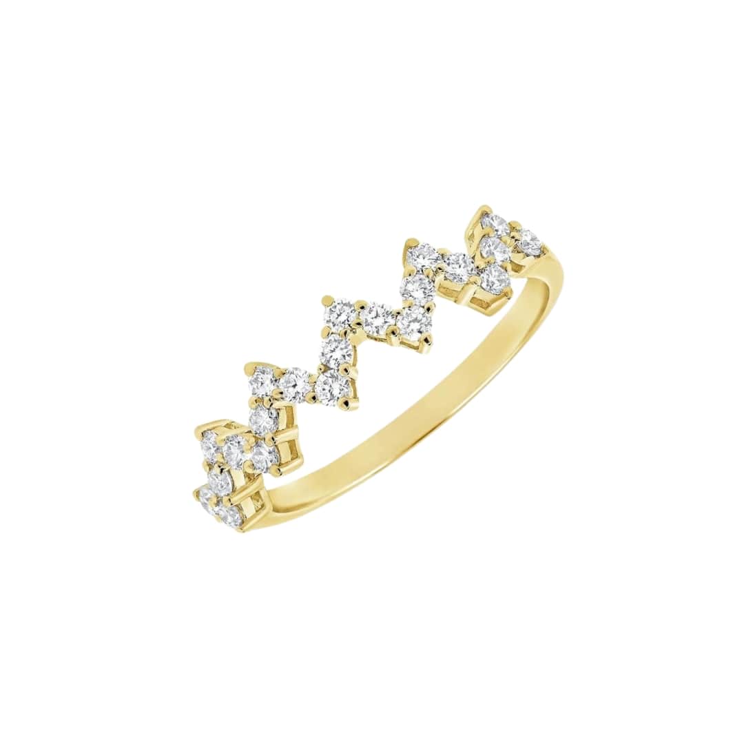 Diamond Heartbeat Ring