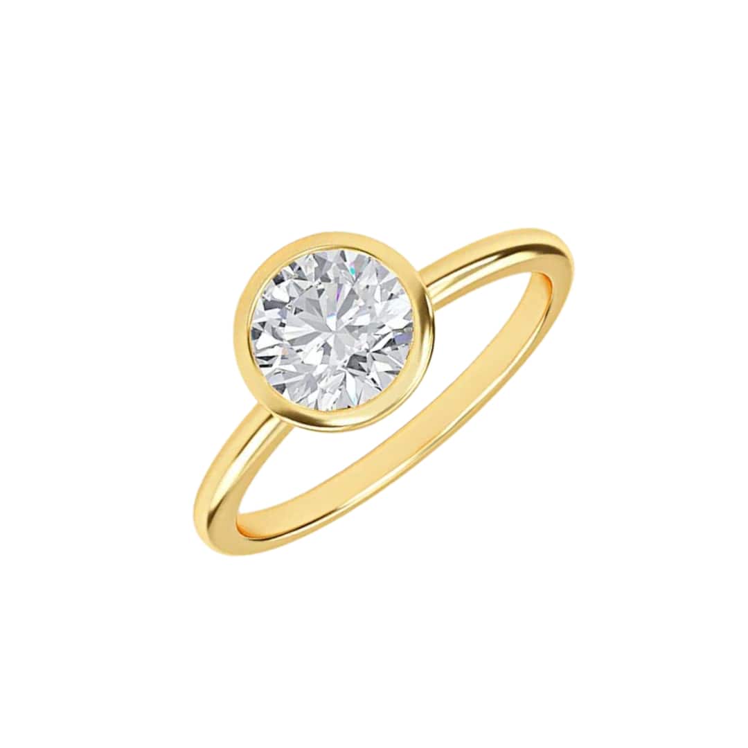 Round Bezel Diamond Ring