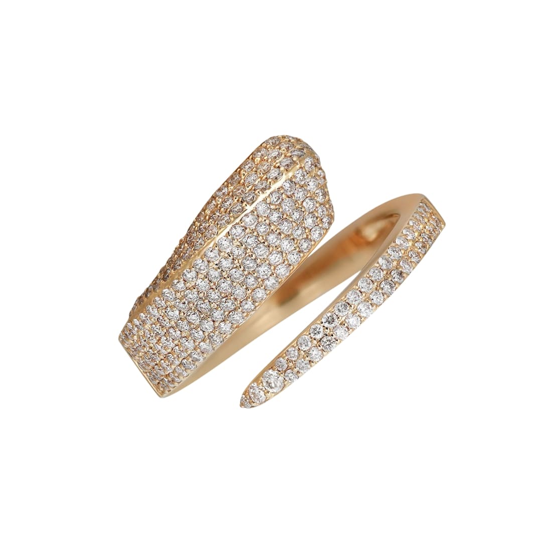 Pave Diamond Wrap Around Ring