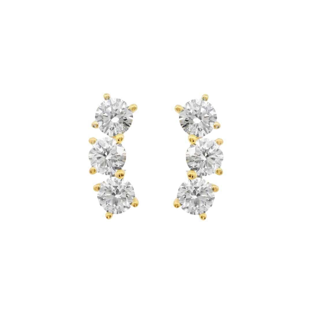 Diamond Trio Earrings
