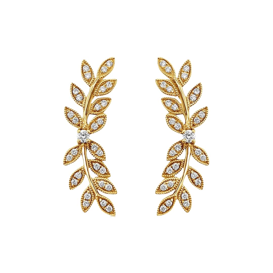 Diamond Vine Climber Earrings