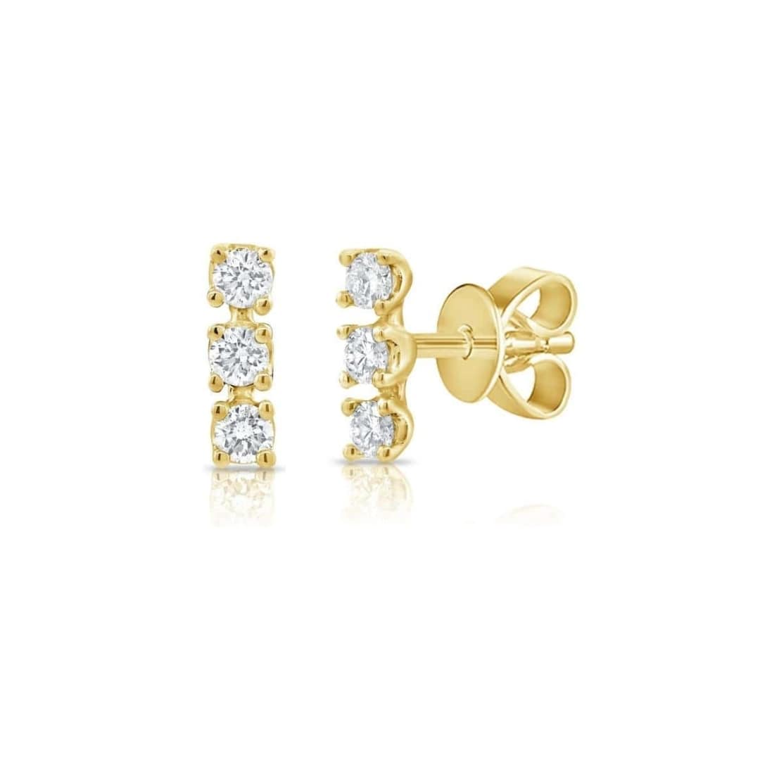 Baby Diamond Trio Studs