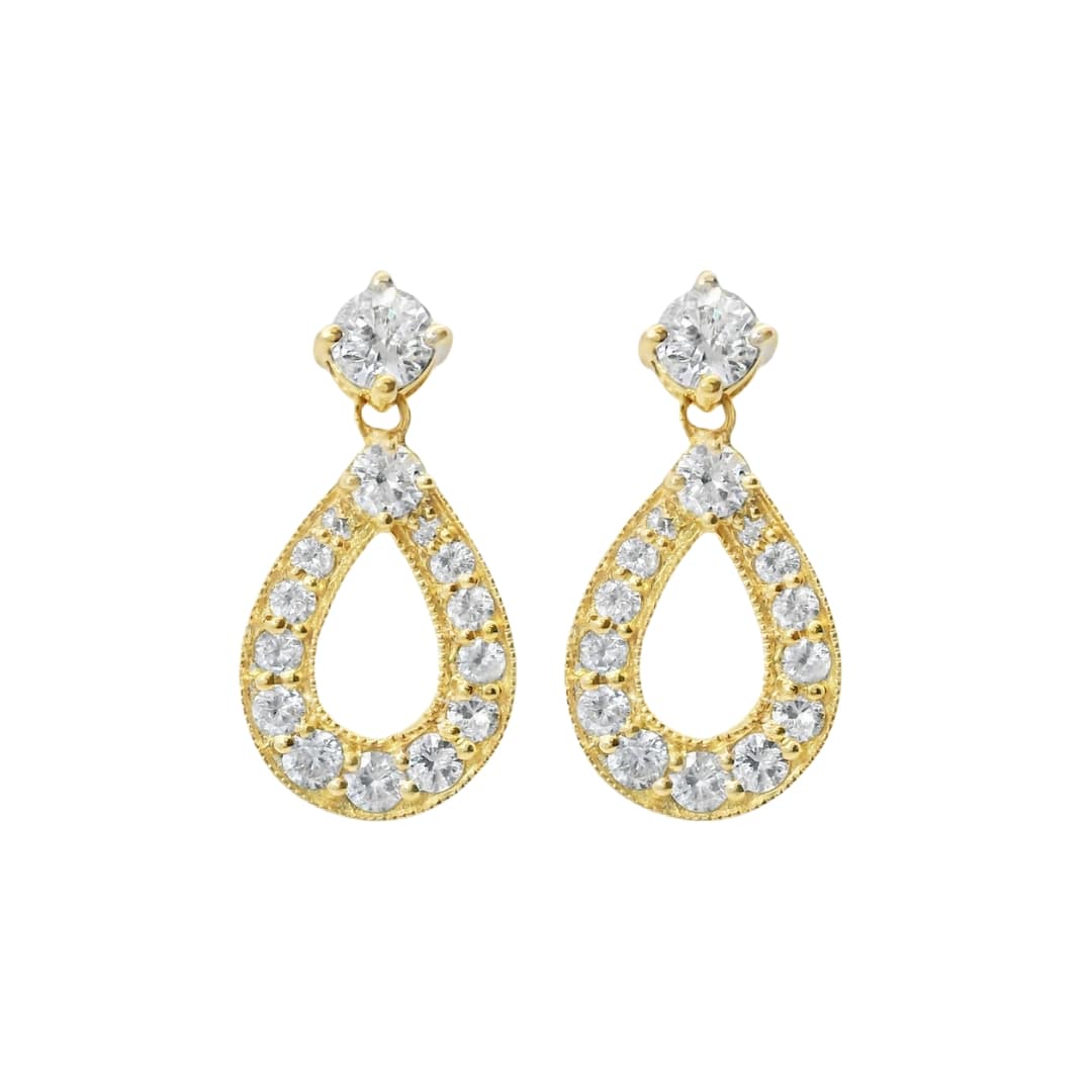 Diamond Teardrop Earrings