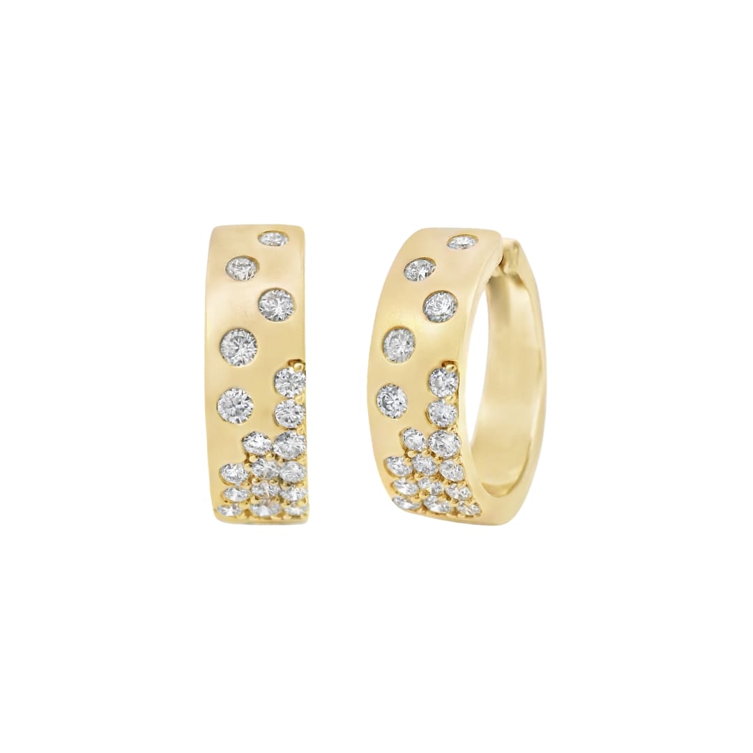 Diamond Confetti Hoops