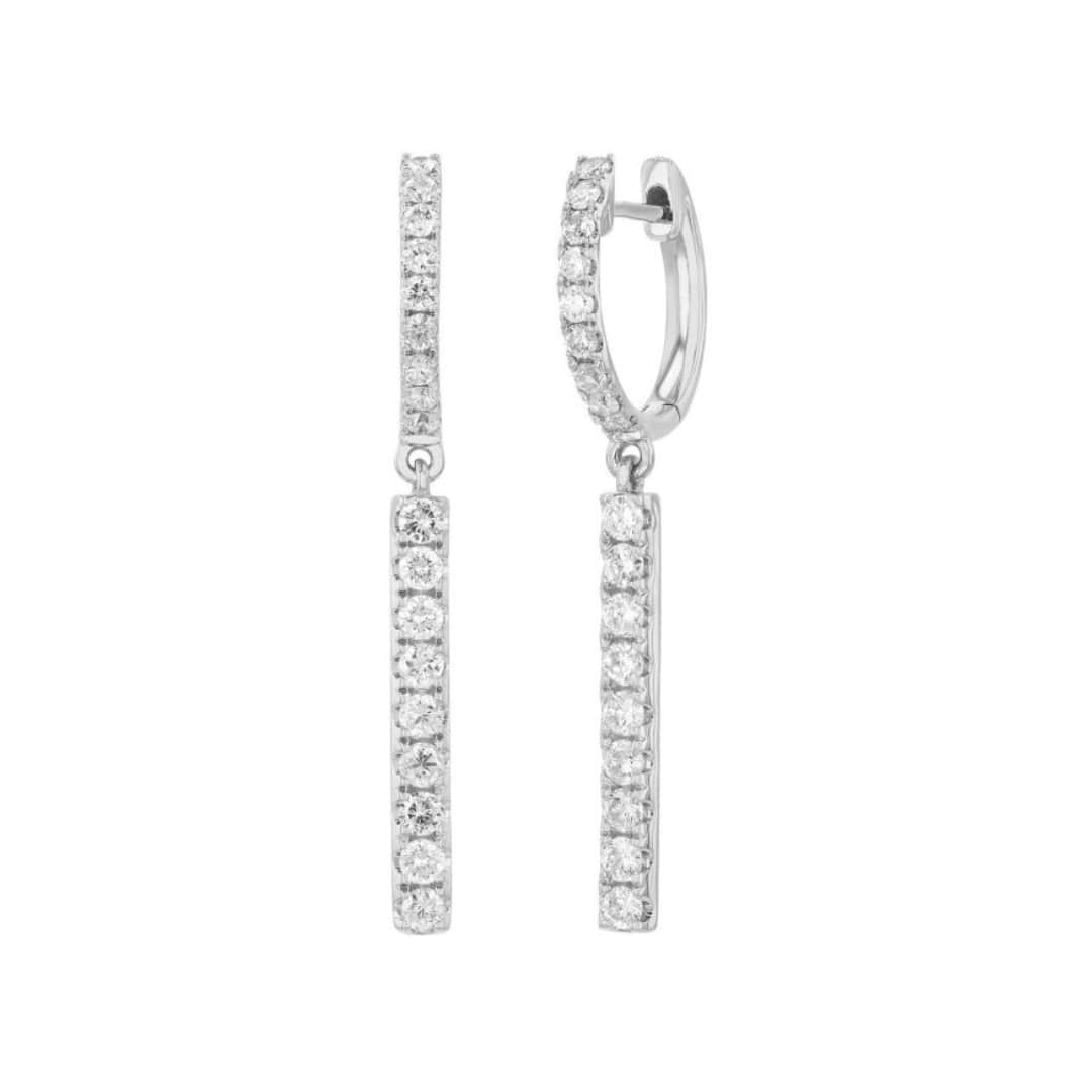 Diamond Drop Bar Huggies