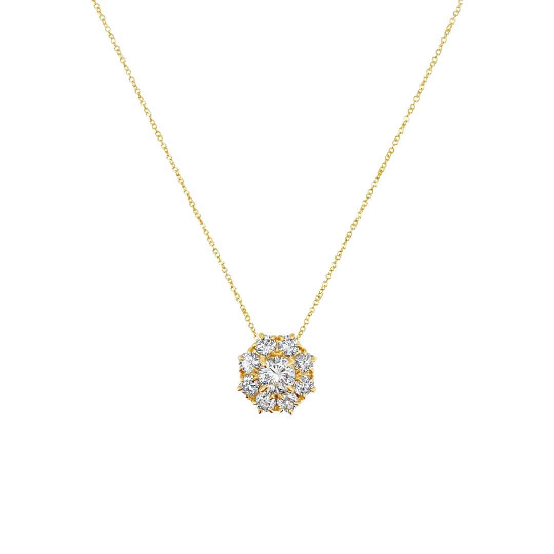 Diamond Cluster Necklace