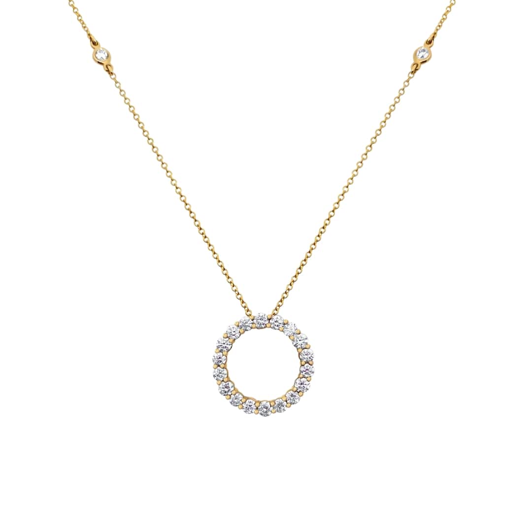 Diamond Circle Necklace