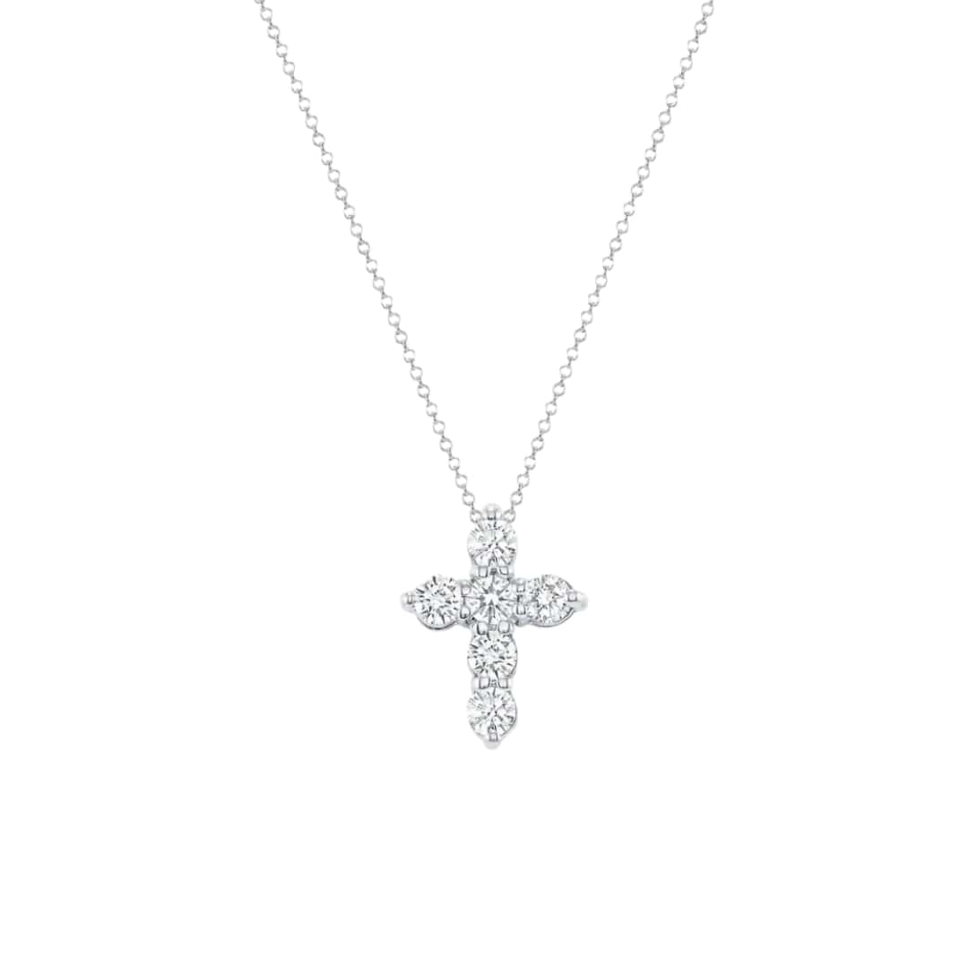 Medium Everyday Diamond Cross Necklace