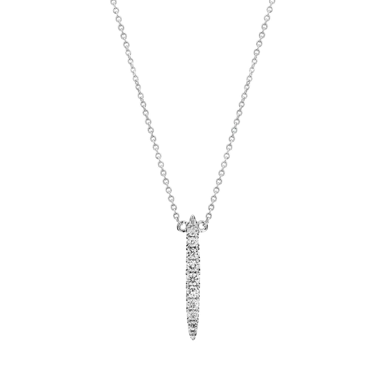 Vertical Diamond Bar Necklace