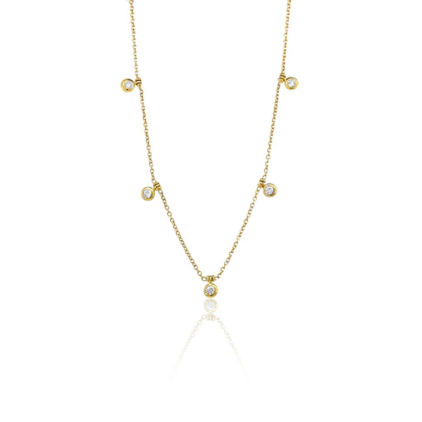Diamond 5-Stone Necklace