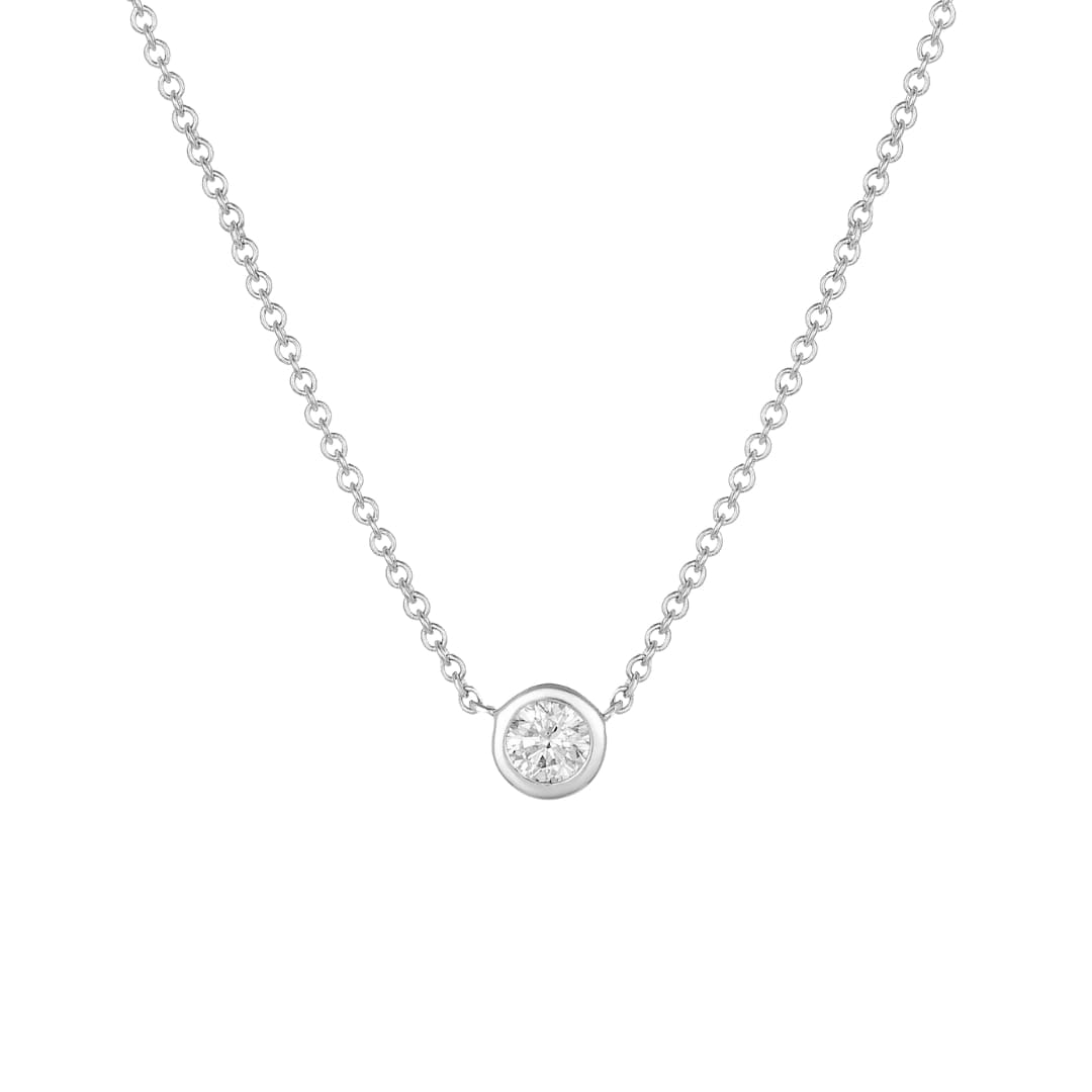 Diamond Bezel Necklace