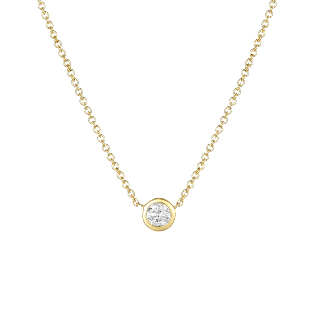 Diamond Bezel Necklace