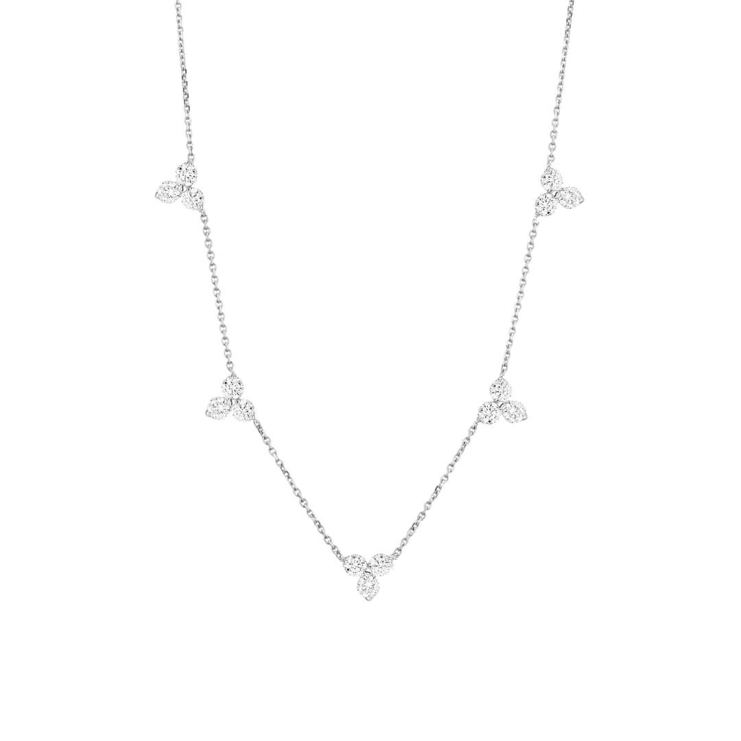 Diamond Trio Station Necklace