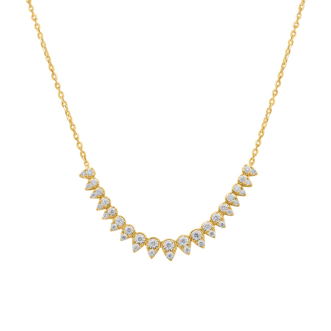 Diamond Teardrops Necklace