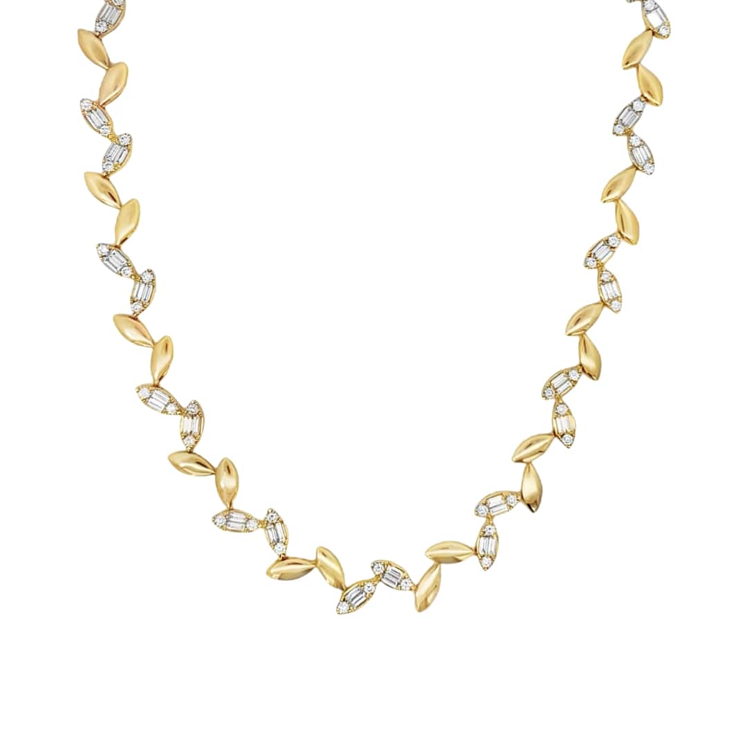 Diamond Vine Tennis Necklace