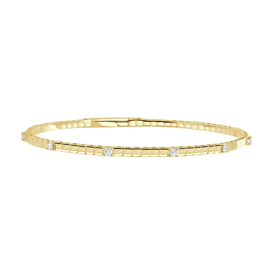 Diamond Station Flex Bangle