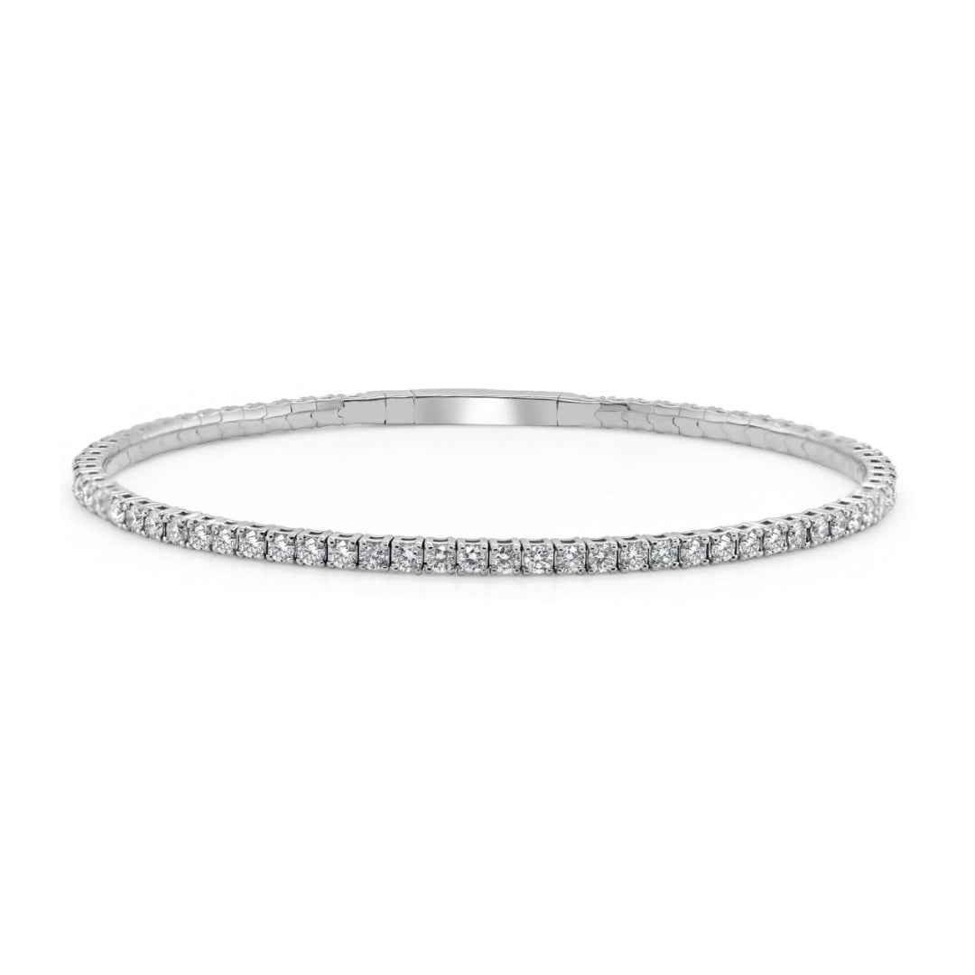 Halfway Diamond Flex Bangle