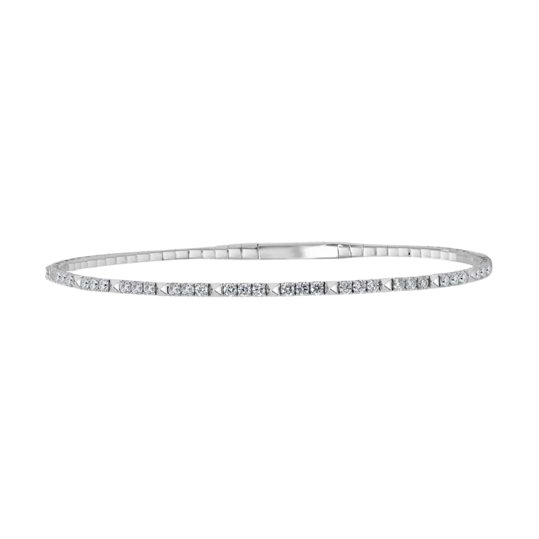 Diamond Studded Flex Bangle