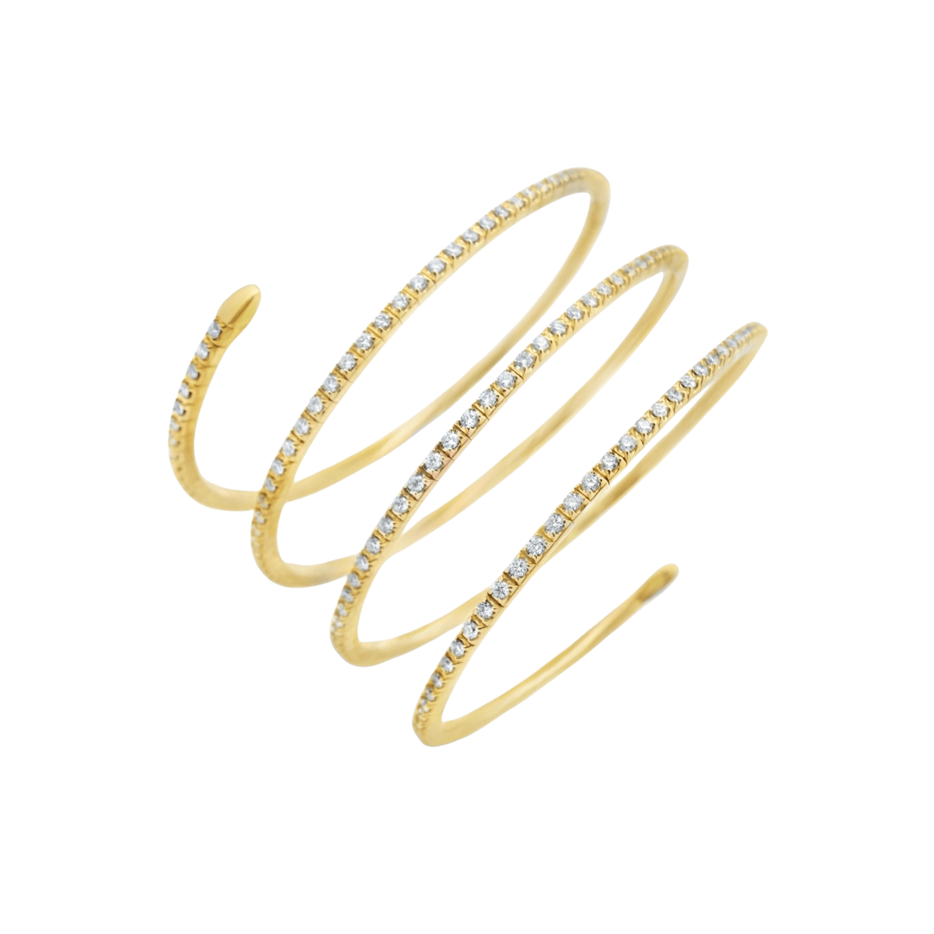 Wrap Around Diamond Flex Bangle