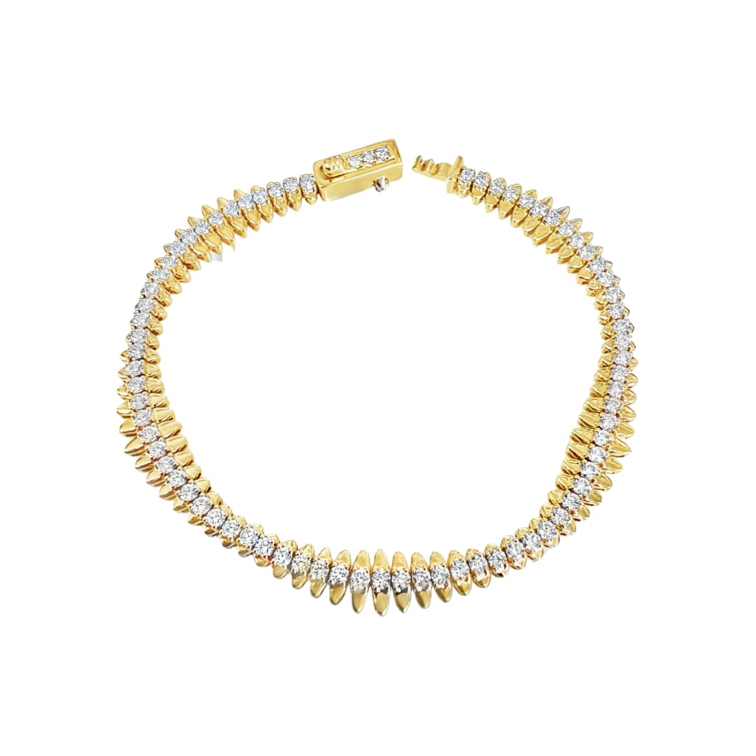 Diamond Snake Tennis Bracelet