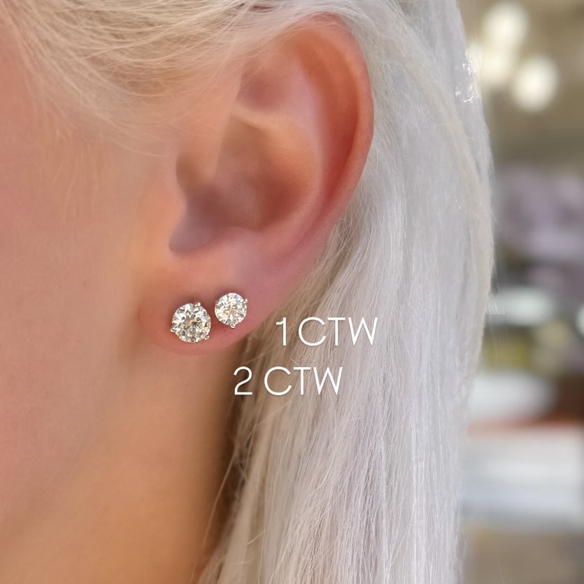 Classic Martini Set Diamond Studs