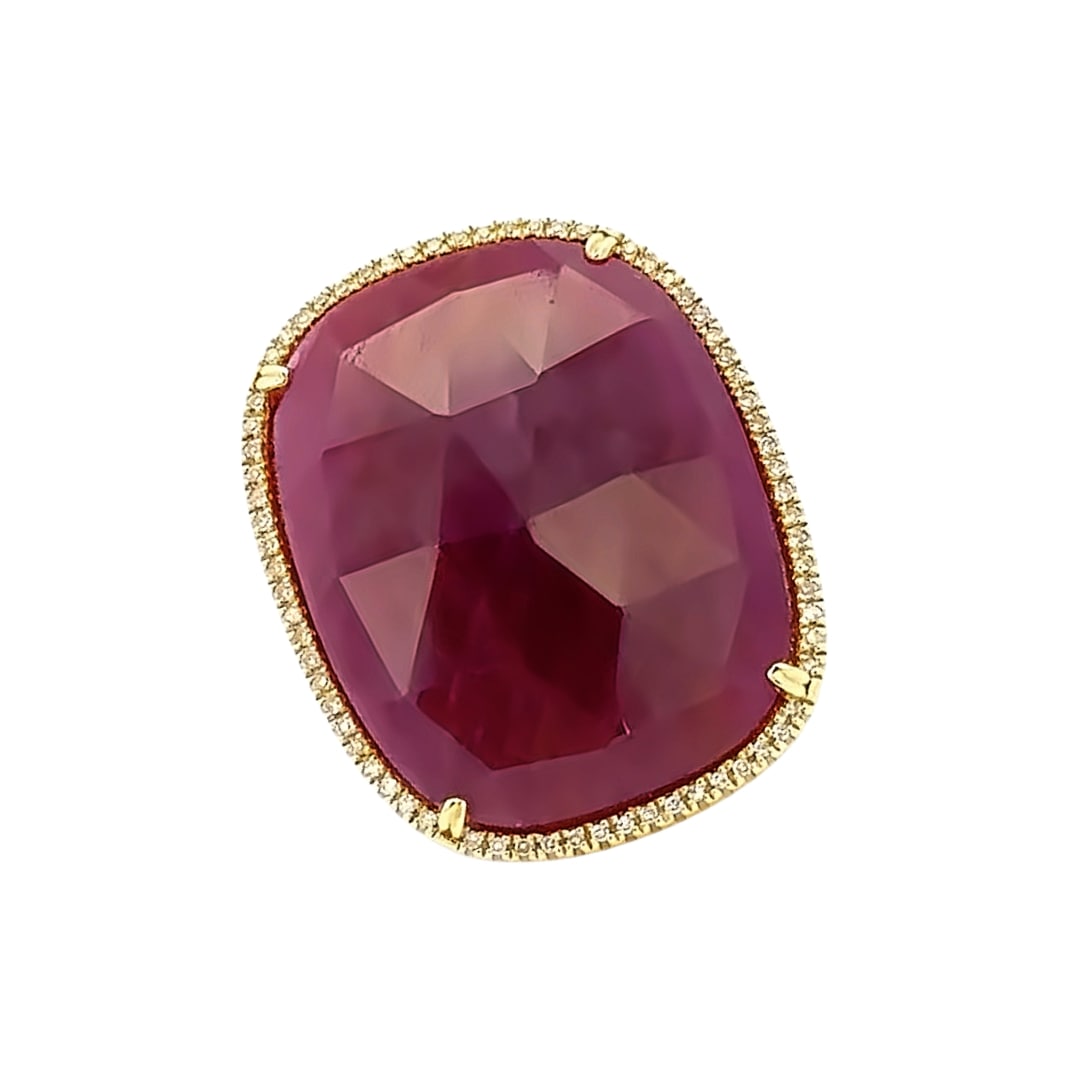 Ruby and Diamond Statement Ring