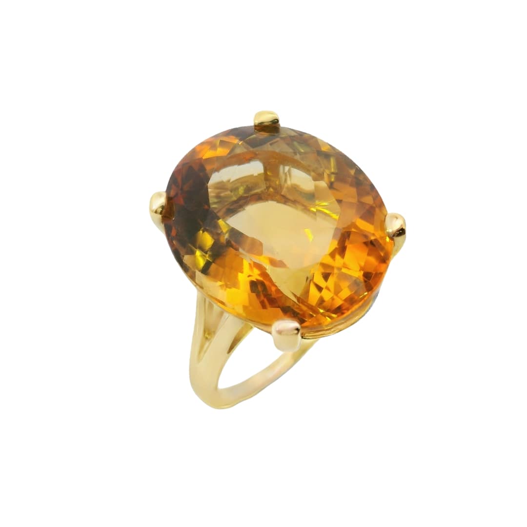 Citrine Statement Ring