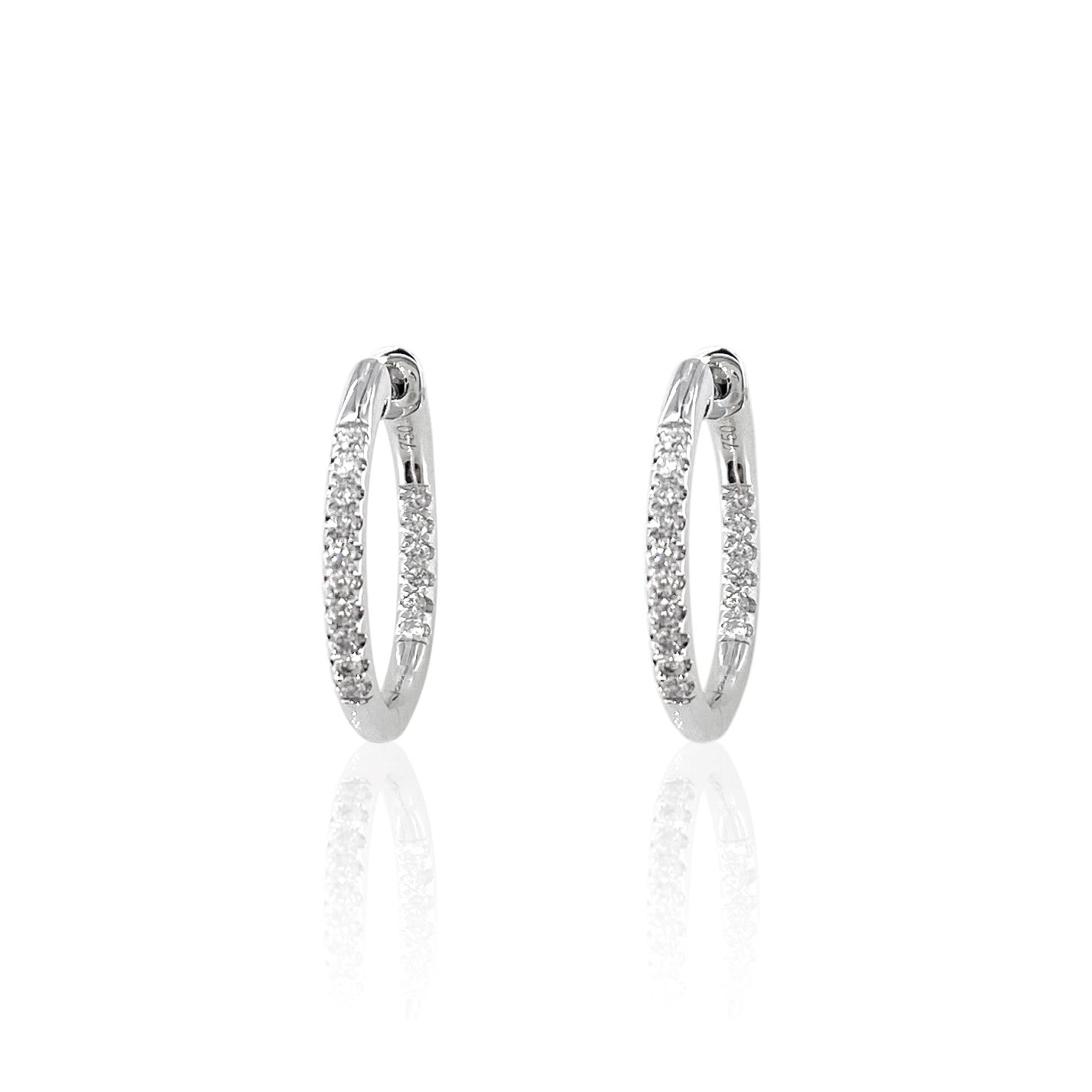DIAMOND HOOP EARRINGS