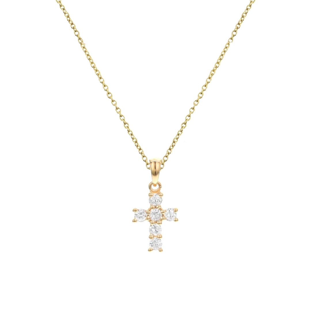 0.50ctw Diamond Cross Pendant Necklace