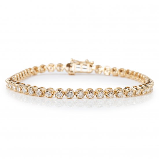 Scalloped Diamond Tennis Bracelet