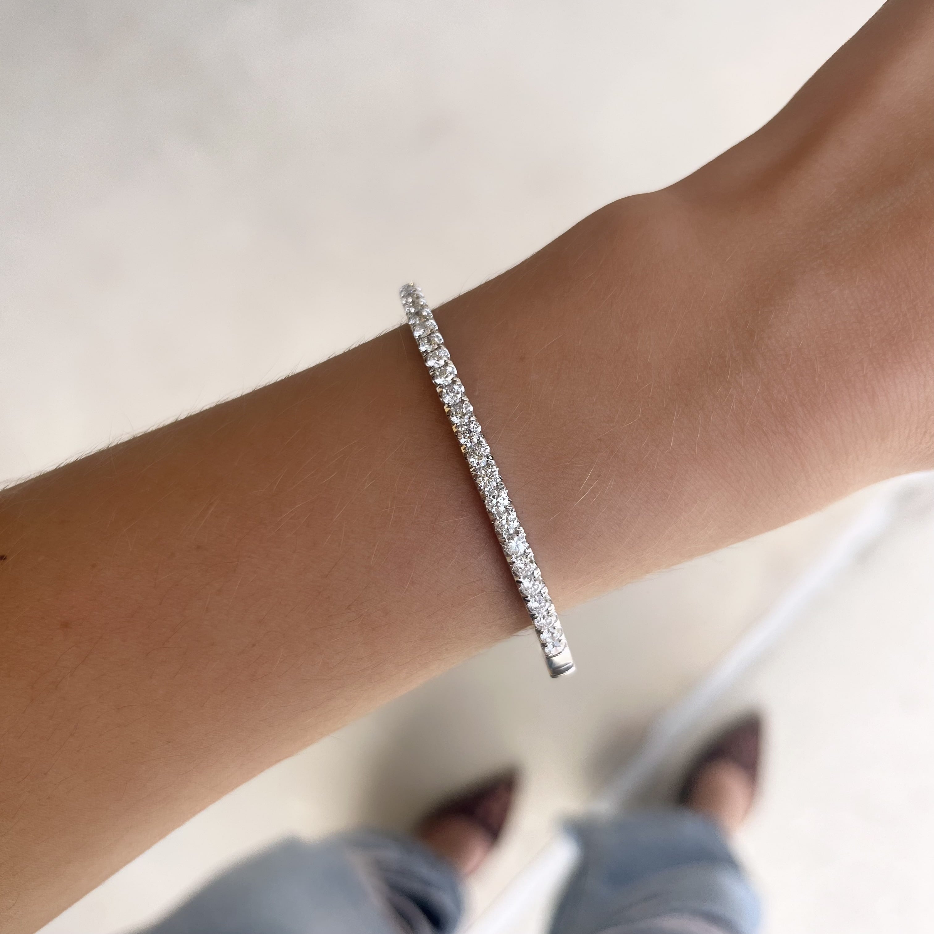 2ctw Diamond Bangle