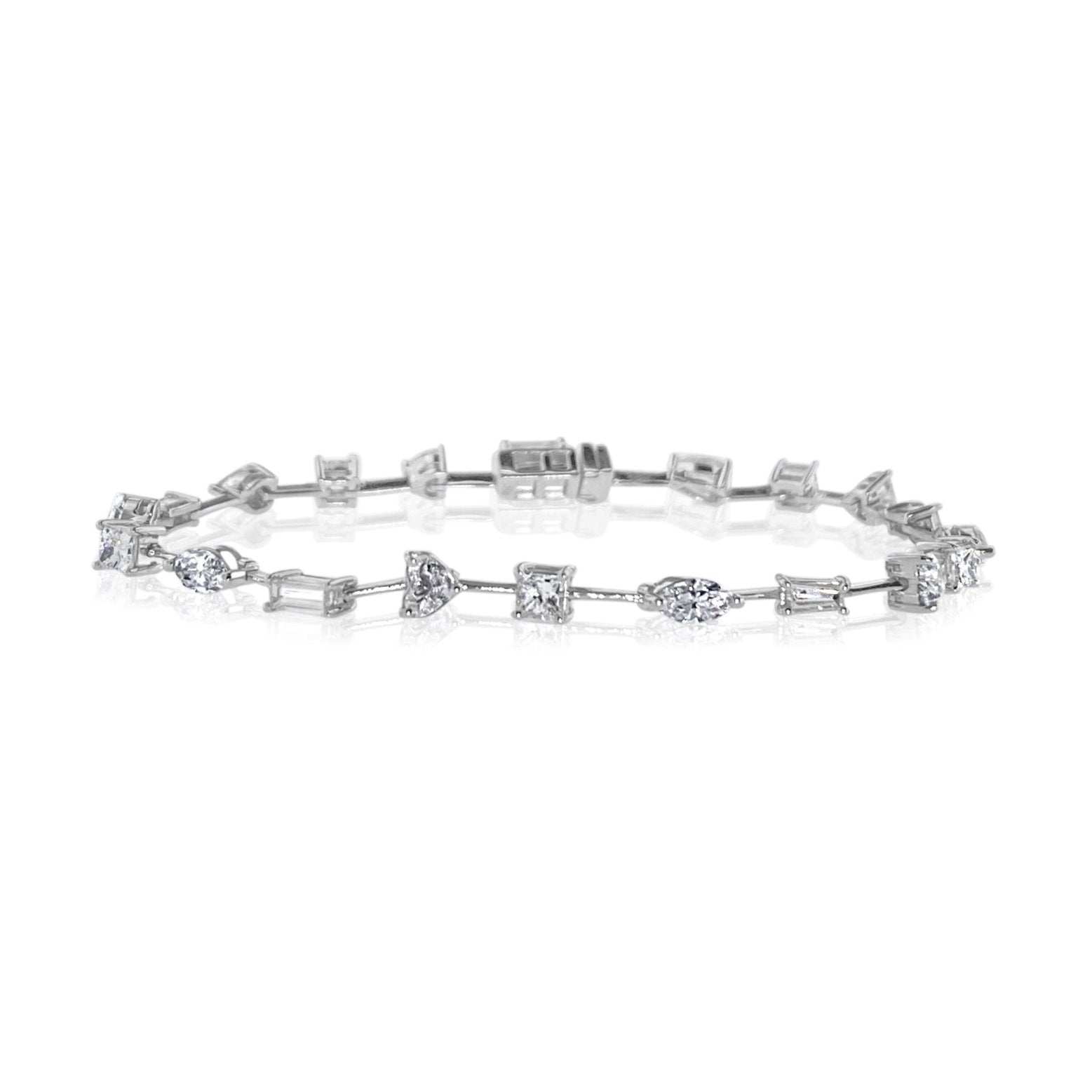 Fancy Shape Diamond Tennis Bracelet