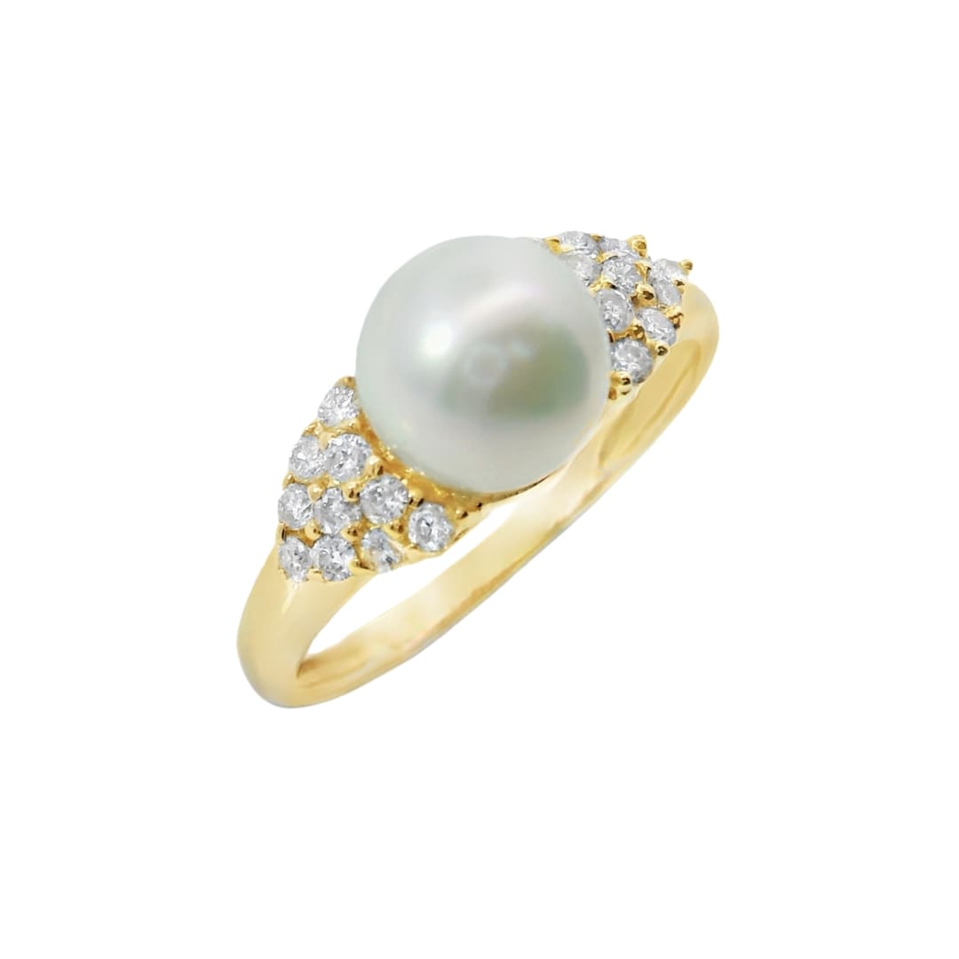 Pearl and Diamond Ring