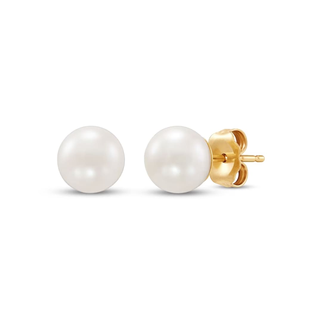 Cultured Pearl Stud Earrings